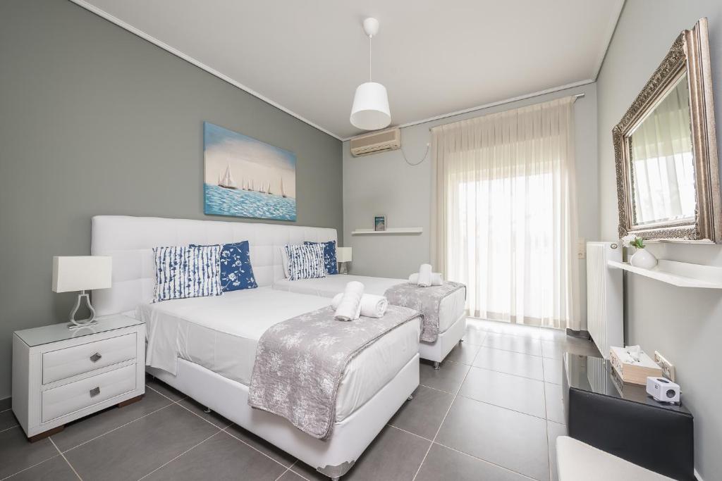 Boutique villa room overlooking gardens